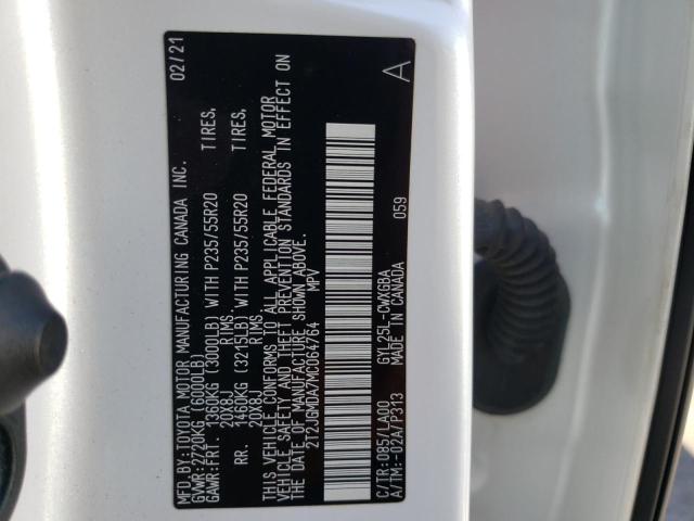 2021 LEXUS RX 450H 2T2JGMDA7MC064764