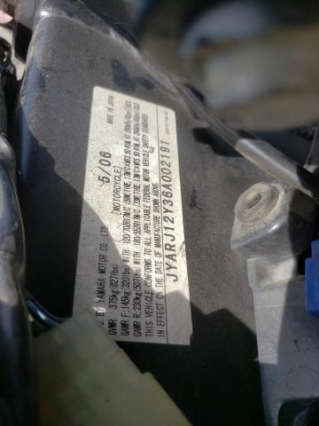 2006 YAMAHA YZFR6 C JYARJ12Y36A002191