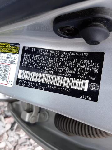TOYOTA AVALON 2005 SILVER Photo 10