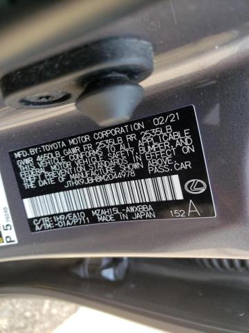 2021 LEXUS UX 250H JTHX9JBH8M2044978