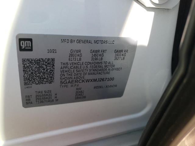 2021 BUICK ENCLAVE PR 5GAERCKWXMJ267100