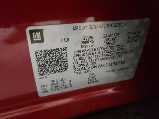 2018 BUICK ENCLAVE PR 5GAEVBKWXJJ191718