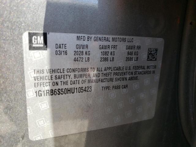 2017 CHEVROLET VOLT PREMI 1G1RB6S50HU105423