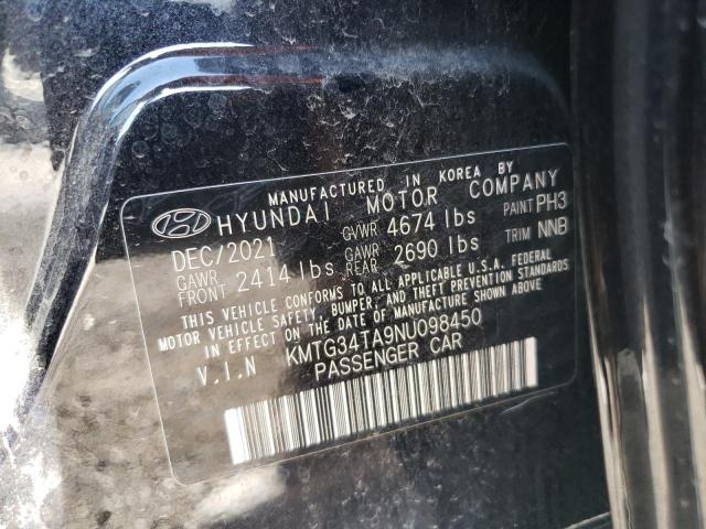 2022 GENESIS G70 BASE KMTG34TA9NU098450