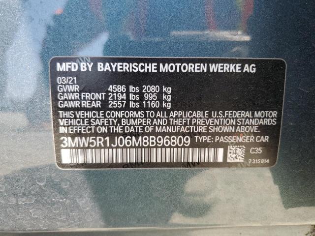 3MW5R1J06M8B96809 BMW 330I