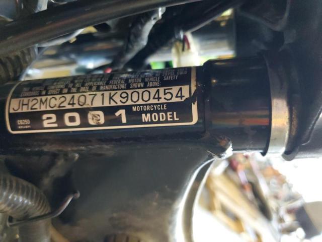 2001 HONDA CB250 JH2MC24071K900454