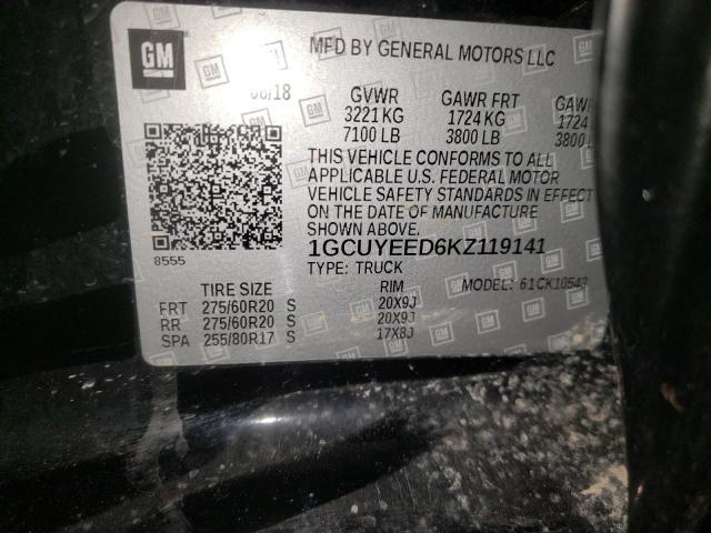 2019 CHEVROLET SILVRDO LT 1GCUYEED6KZ119141