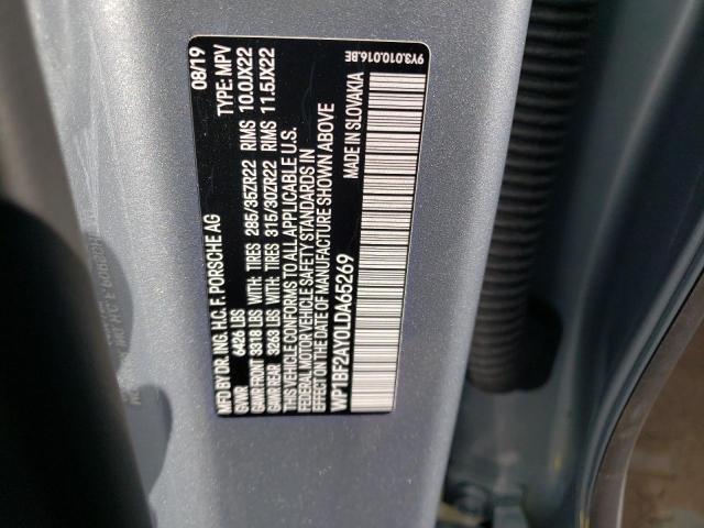 2020 PORSCHE CAYENNE TU WP1BF2AY0LDA65269