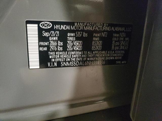 2022 HYUNDAI SANTA FE C 5NMS5DAL6NH394136