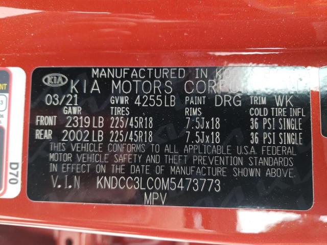 2021 KIA NIRO TOURI KNDCC3LC0M5473773