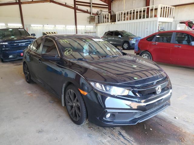 Salvage cars for sale from Copart Longview, TX: 2019 Honda Civic Sport