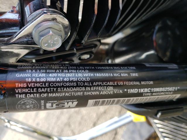 2022 HARLEY-DAVIDSON STREET GLA 1HD1KBC19NB625621