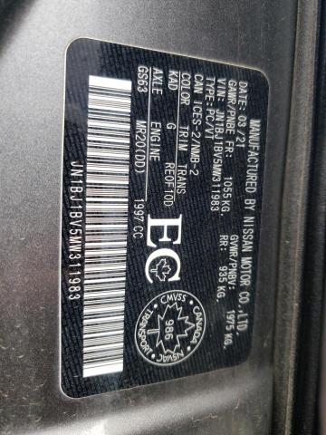 2021 NISSAN QASHQAI JN1BJ1BV5MW311983