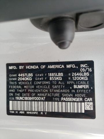 2017 ACURA NSX 19UNC1B08HY000147