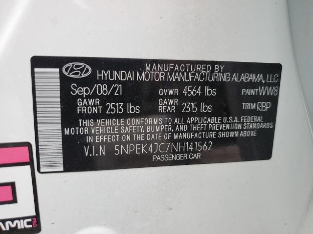 2022 HYUNDAI SONATA N L 5NPEK4JC7NH141562