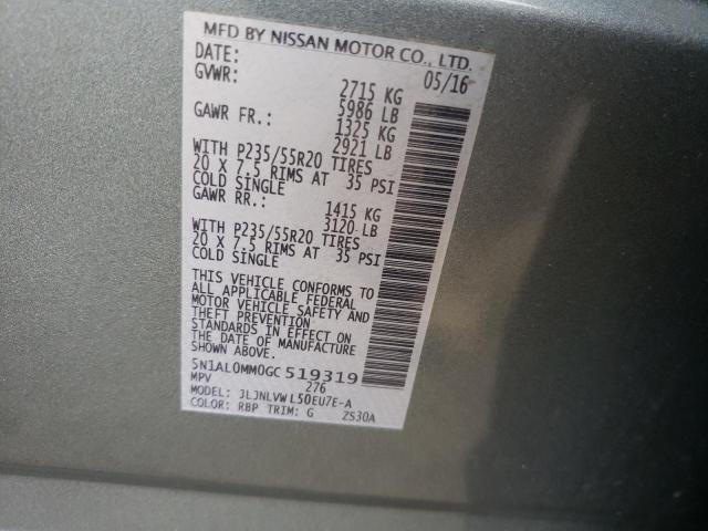 2016 INFINITI EX37 BASE 5N1AL0MM0GC519319