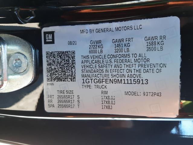 2021 GMC CANYON AT4 1GTG6FEN9M1115913
