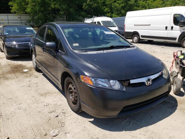 Salvage cars for sale at Mendon, MA auction: 2008 Honda Civic EX