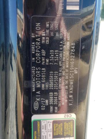 2017 KIA SEDONA SXL KNDME5C19H6327848
