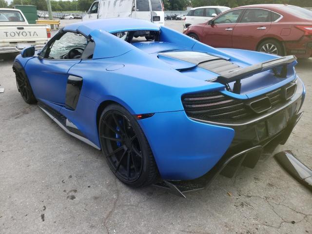 2015 MCLAREN AUTOMOTIVE 650S SPIDE SBM11FAAXFW004100