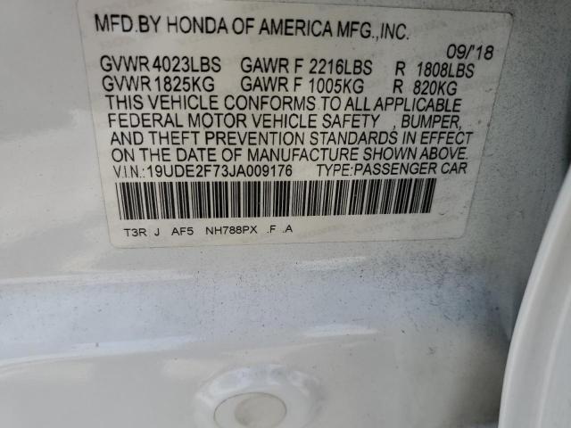 2018 ACURA ILX PREMIU VIN: 19UDE2F73JA009176