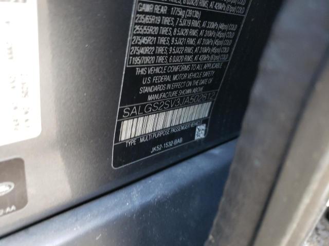 SALGS2SV3JA502812 Land Rover RANGEROVER