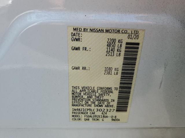 2020 NISSAN LEAF SV PL - 1N4BZ1CP9LC302327
