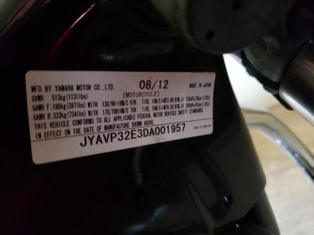 2013 YAMAHA XVS1300 CT JYAVP32E3DA001957
