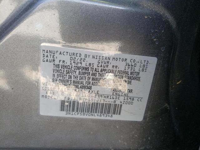 2022 NISSAN KICKS 3N1CP5BV0NL489348