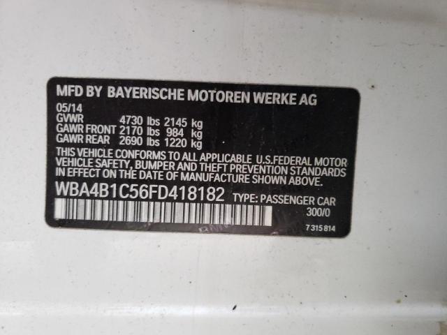 2015 BMW 435 I GRAN WBA4B1C56FD418182