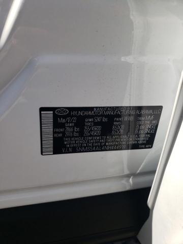 2022 HYUNDAI SANTA FE C 5NMS54AL4NH444919