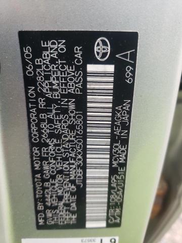 TOYOTA CAMRY 2005 SILVER Photo 10