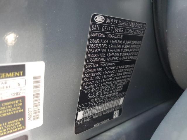 LAND ROVER DISCOVERY 2017 SILVER Photo 10