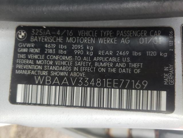 WBAAV33481EE77169 BMW 325 I