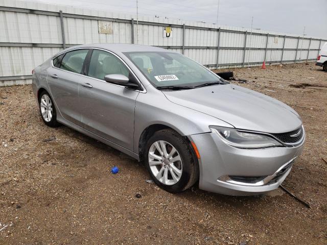 Salvage cars for sale from Copart Mercedes, TX: 2015 Chrysler 200 Limited