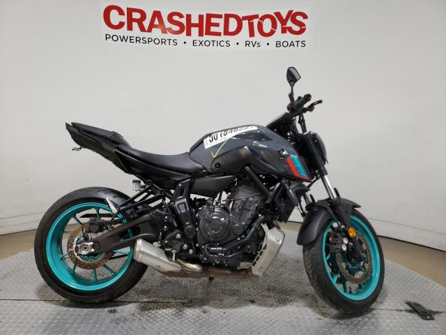 Salvage cars for sale from Copart Dallas, TX: 2022 Yamaha MT07