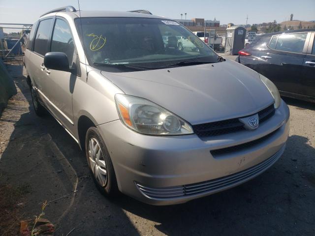 Salvage cars for sale from Copart San Martin, CA: 2005 Toyota Sienna CE