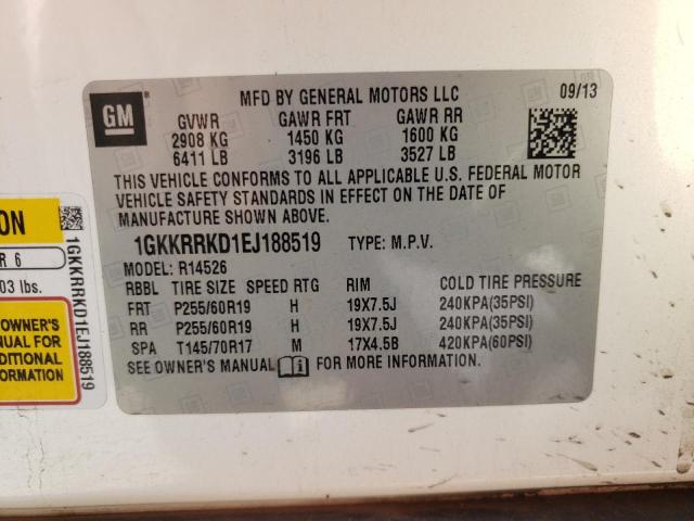 1GKKRRKD1EJ188519 GMC Acadia Slt-1