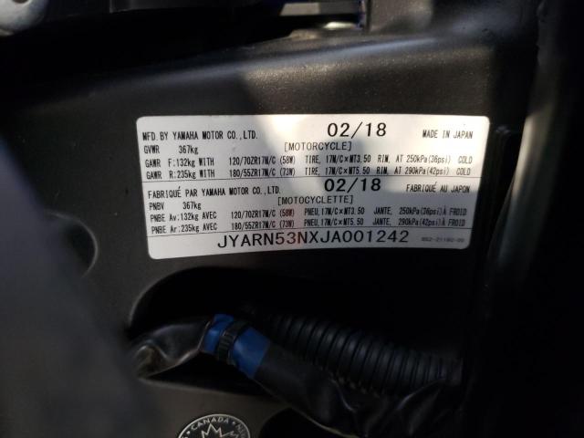 2018 YAMAHA MT09 - JYARN53NXJA001242