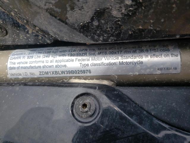 2009 DUCATI 1198 BASE ZDM1XBLW39B025976