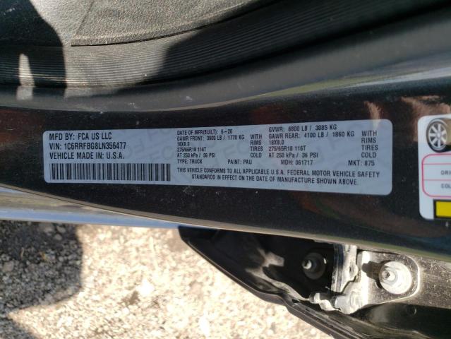 2020 DODGE RAM 1C6RRFBG8LN356477