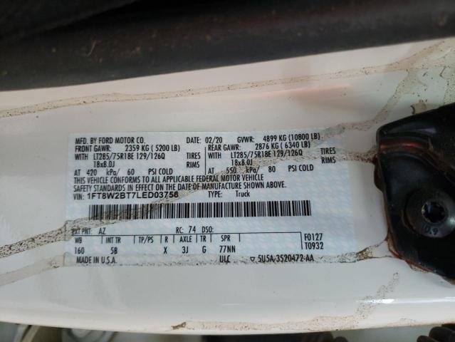 1FT8W2BT7LED03756 Ford F250 Super Duty