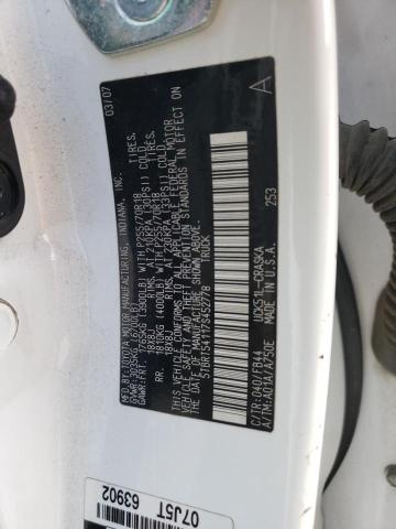 TOYOTA TUNDRA 2007 WHITE Photo 10