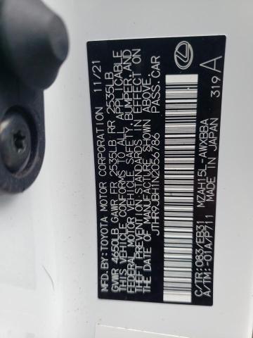 2022 LEXUS UX 250H BA JTHR9JBH1N2056786