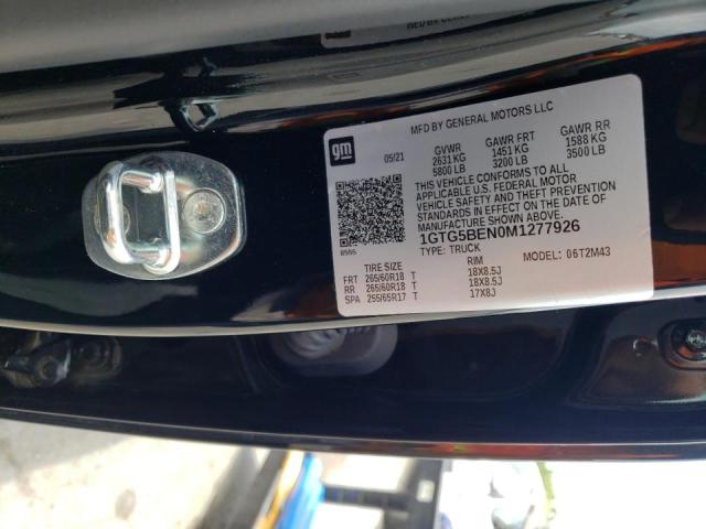 2021 GMC CANYON ELE 1GTG5BEN0M1277926