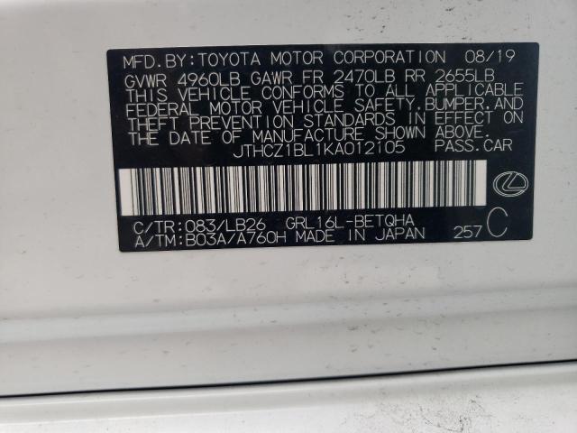 2019 LEXUS GS JTHCZ1BL1KA012105
