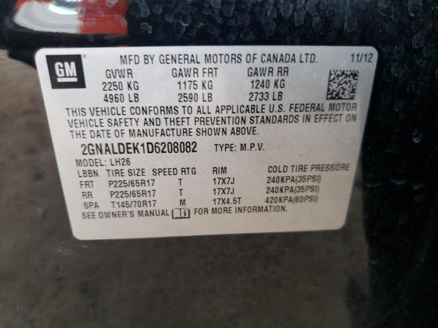 CHEVROLET EQUINOX 2013 BLACK Photo 10