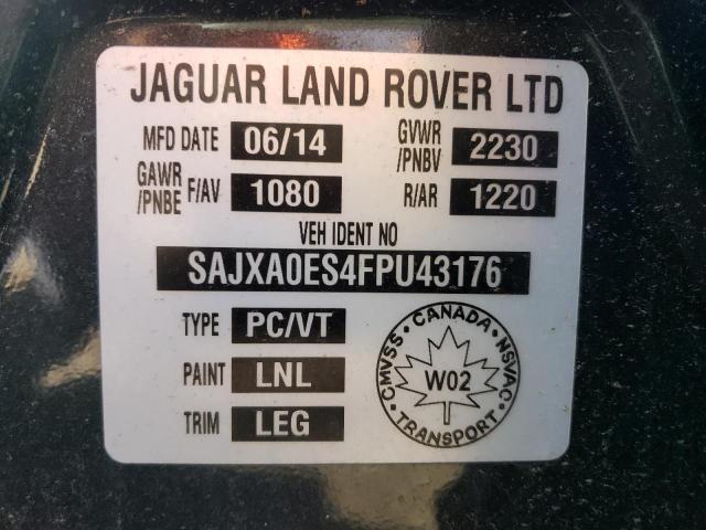 2015 JAGUAR XF SAJXA0ES4FPU43176