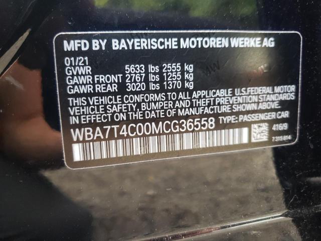 2021 BMW 740 XI WBA7T4C00MCG36558