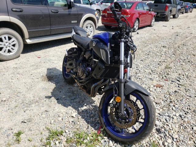 Salvage cars for sale from Copart Seaford, DE: 2020 Yamaha MT07